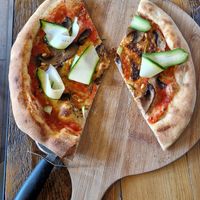 We ate some before I took the photo as the hero vegan pizza was so good at BrewDog in Dundee