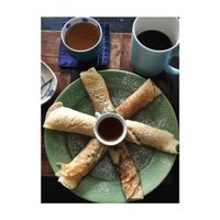 Amazing pancakes  at Tree Hugger in Dong Hoi