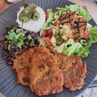 Prato do dia Pataniscas Vegan at Escandinavia Green Spirit in Fuseta