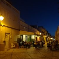 POV from the outside at night  at Escandinavia Green Spirit in Fuseta