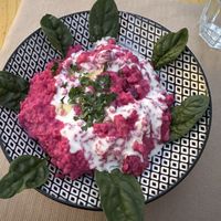 Beetroot risottoo  at Escandinavia Green Spirit in Fuseta