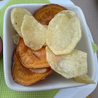 Crunchy potatoes  at Escandinavia Green Spirit in Fuseta