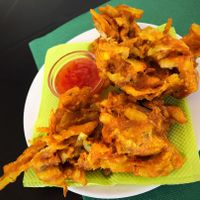 Onion Pakora 💜💜 at Escandinavia Green Spirit in Fuseta