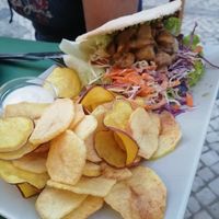 Pita com cogumelos at Escandinavia Green Spirit in Fuseta