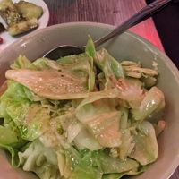 Cabbage in pistachio milk - otherworldly but so so great! Can't recommend enough at Mission Chinese Restaurant in San Francisco