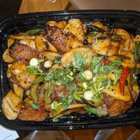 Thrice cooked Bacon with no bacon, extra tofu skins at Mission Chinese Restaurant in San Francisco