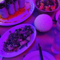 smashed cucumbers, ma po tofu at Mission Chinese Restaurant in San Francisco