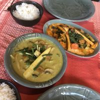 Thai green curry & Panang Curry    at Doi Intanon in Ambleside
