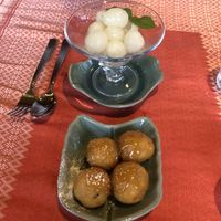 Banana Fritters and Lychee Fruit Dessert  at Doi Intanon in Ambleside