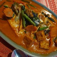Panang tofu veg curry at Doi Intanon in Ambleside
