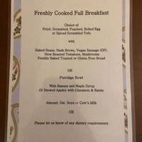 Also buffet options with lots of choice for vegans  at Ambleside Manor in Ambleside