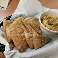 Hummus and Pita Chips Appetizer  at Plant Power Cafe & Juice Bar in Chattanooga
