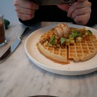 Waffles, delicious at Acacia in Frederiksberg