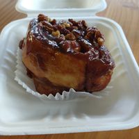 Sticky bun at Shoofly in Portland