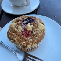 Berry muffin at Shoofly in Portland
