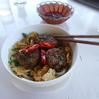 Cau Lau  at P&B Restaurant in Hoi An