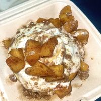 Regular Peach Cobbler Roll  at Cinnaholic in Richardson