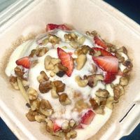 Regular Strawberries & Cream Roll  at Cinnaholic in Richardson