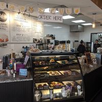 Inside the store. An oasis at Cinnaholic in Richardson