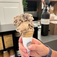 Praline crunch (this is the smallest size for €3!)  at Gelateria La Romana in Verona