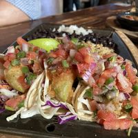 Battered avocado tacos  #Veganuary at Nacho Daddy - The Strip in Las Vegas