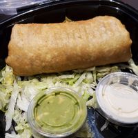 Chimichanga to go. No pico. at Nacho Daddy - The Strip in Las Vegas