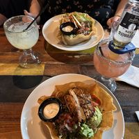 Vegan fajita salads  at Nacho Daddy - The Strip in Las Vegas