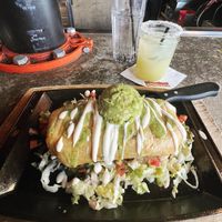 Vegan chimichanga 12/10  at Nacho Daddy - The Strip in Las Vegas