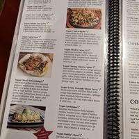 Vegan menu at Nacho Daddy - The Strip in Las Vegas