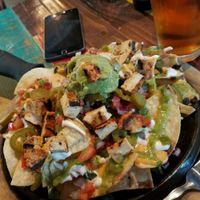 Loaded nachos with chik'n at Nacho Daddy - The Strip in Las Vegas