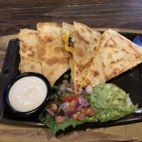 The vegan chick’n quesadillas had the best vegan cheese    at Nacho Daddy - The Strip in Las Vegas