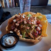 Vegan fajita salad at Nacho Daddy - The Strip in Las Vegas