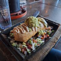 Vegan chimichanga at Nacho Daddy - The Strip in Las Vegas
