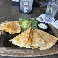 Outstanding vegan chicken quesadillas   at Nacho Daddy - The Strip in Las Vegas