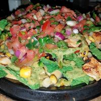 Vegan chicken nachos at Nacho Daddy - The Strip in Las Vegas