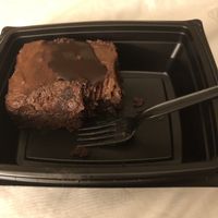 Vegan chocolate cake to go! at Nacho Daddy - The Strip in Las Vegas
