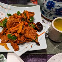 Yummy vegan food at Vegetarian Dumpling at Vegetarian Dumpling in Beijing