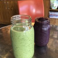 Fresca & acai smoothie at Mi Tierra Verde Organica in Culiacan
