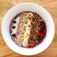 Acai bowl  at Nourish Cafe in Yangon
