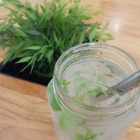 Mint soda at Nourish Cafe in Yangon