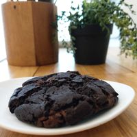 Chocolate cookie at Nourish Cafe in Yangon