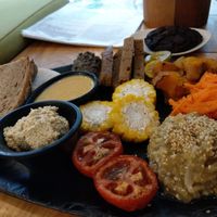Platter at Nourish Cafe in Yangon