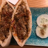 Shawarma pitta at Nourish Cafe in Yangon