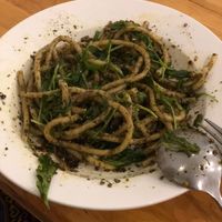 ‘Creamy’ pesto pasta at Nourish Cafe in Yangon