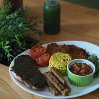 English breakfast at Nourish Cafe in Yangon