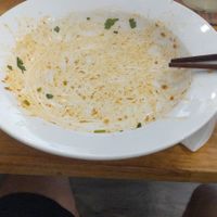 NANGYI THOKE. It was too good my boyfriend couldn’t wait to eat them 😂 at Nourish Cafe in Yangon