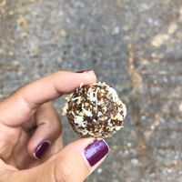 Ginger lemon bite at Nourish Cafe in Yangon