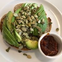 Avo on toast   at The Hextol Tans Coffee Shop and Vegetarian Cafe in Hexham