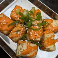 Double fried tofu with chilli mayo at GAO Dumpling Bar in Copenhagen