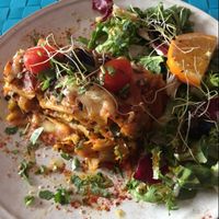 vegan Lasagne !!!! it did not take the emoji before!  at Arvore do Mundo in Porto